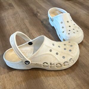 Crocs Clogs Sandals women size 10 Men size 8 white!